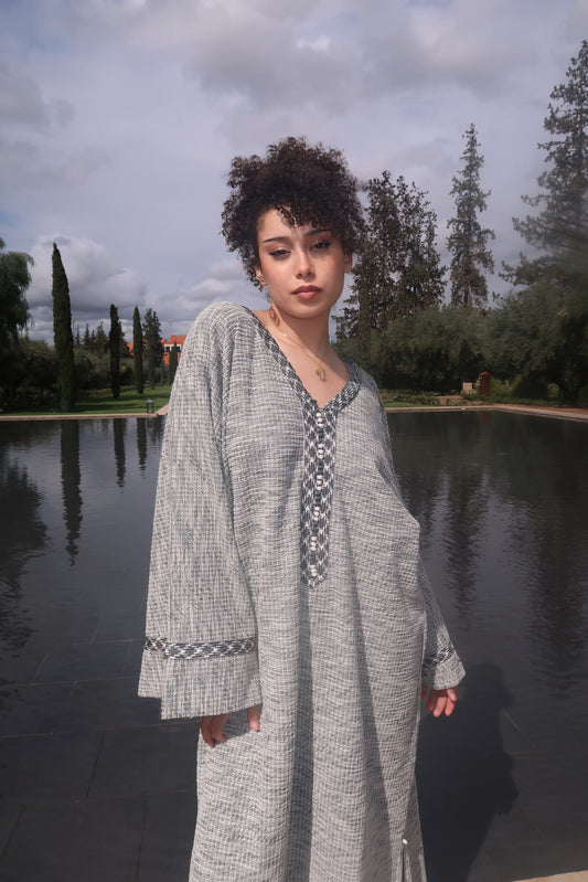 Gandoura tweed vert
