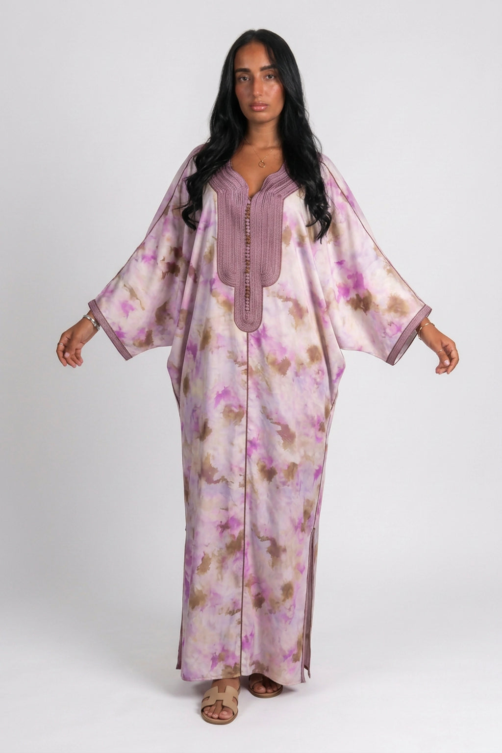 Gandoura Aquarelle Lilas