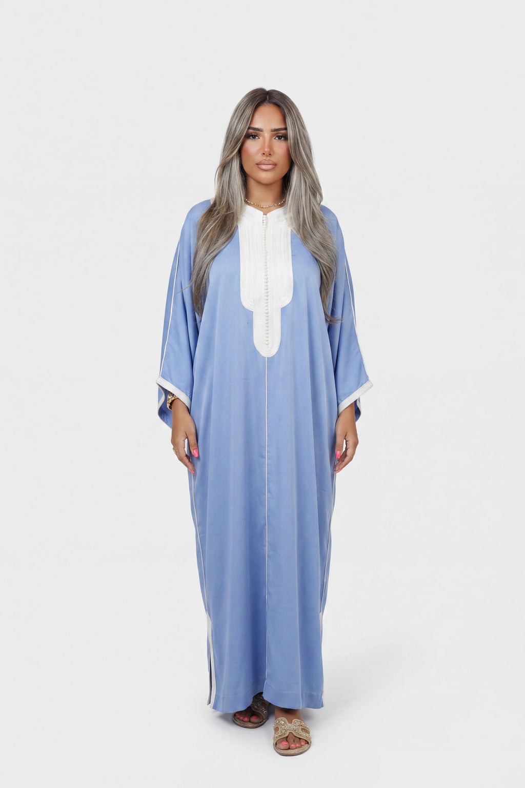 Gandoura Bledi Bleu Ciel