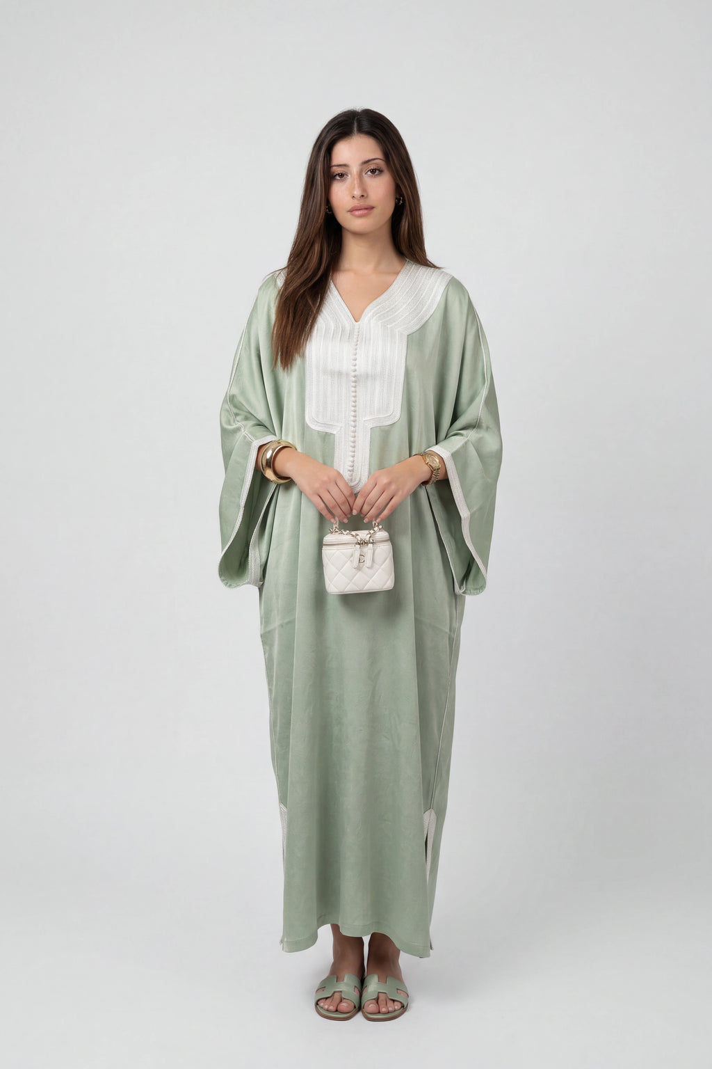 Gandoura Atlas Vert sauge