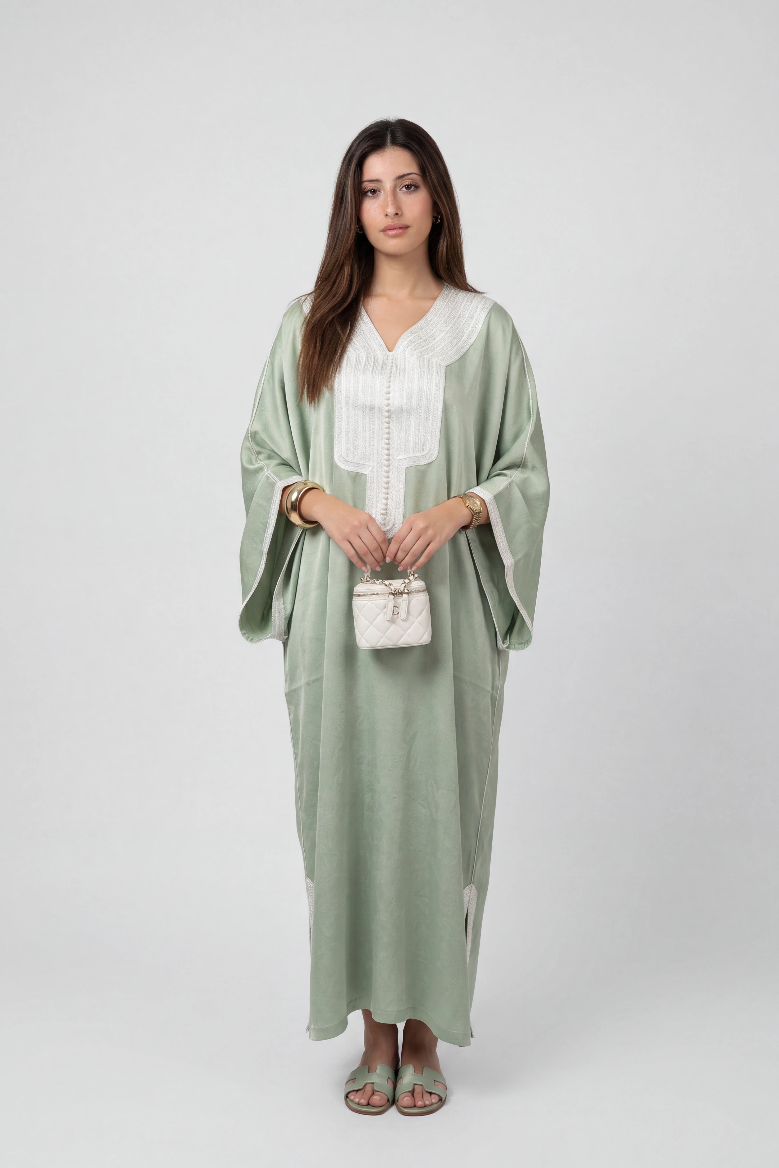 Gandoura Atlas Vert sauge