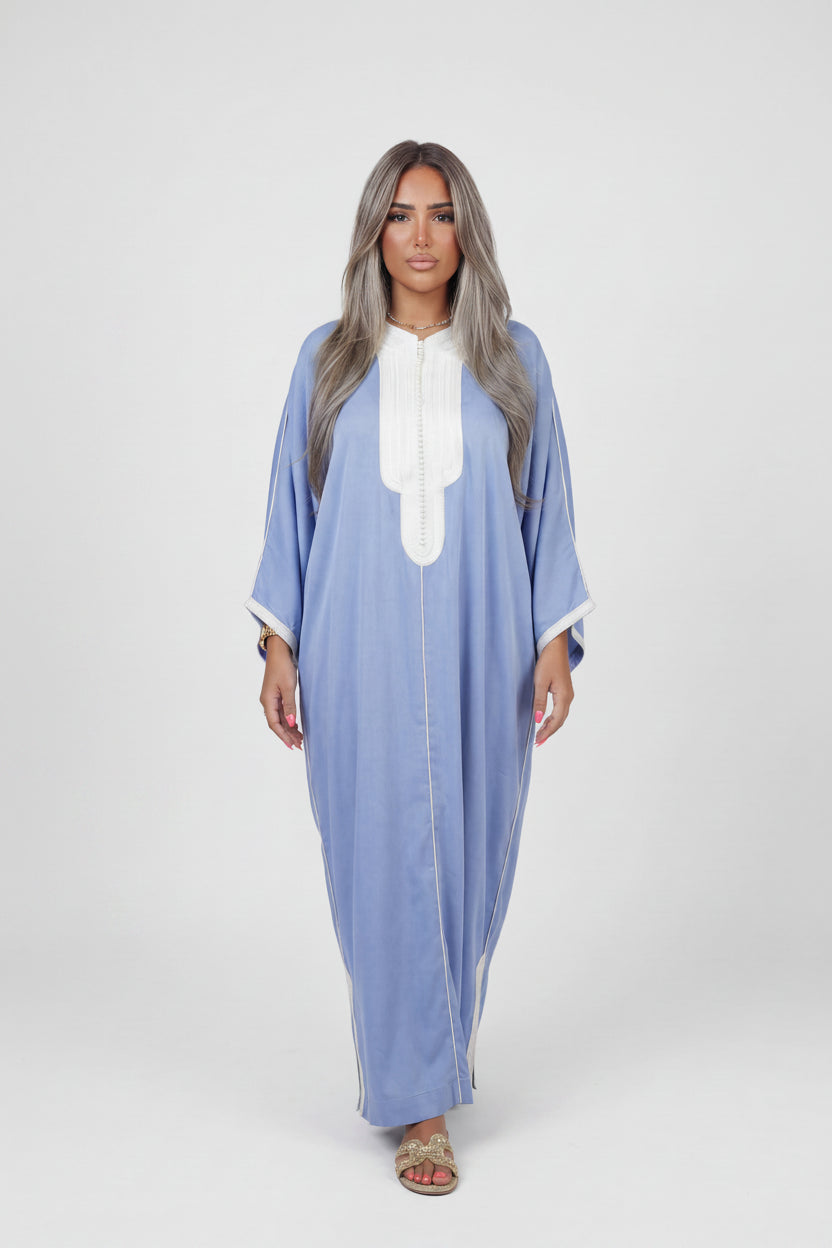 Gandoura Bledi Bleu Ciel