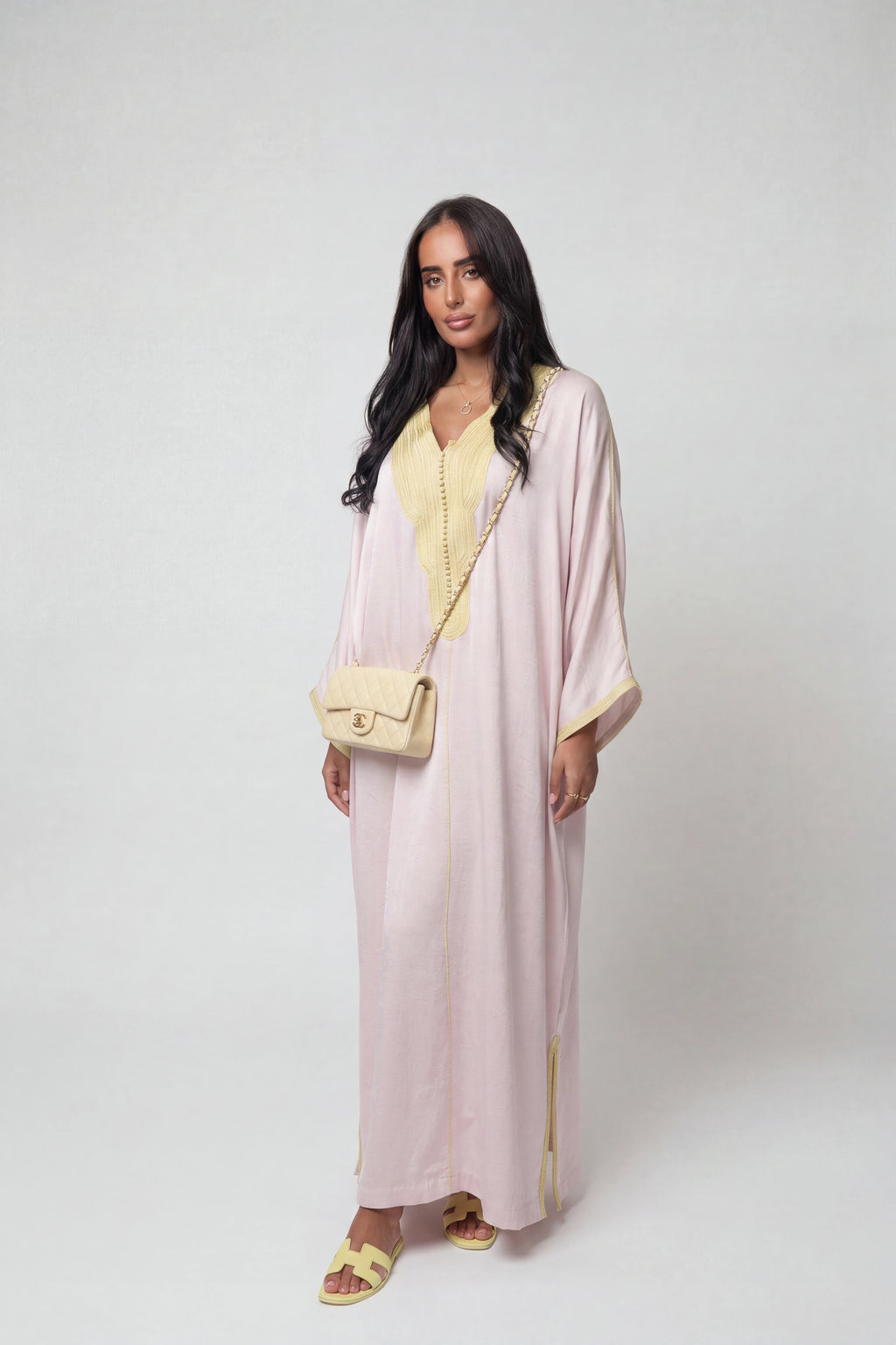 Gandoura Zina Rose Poudre