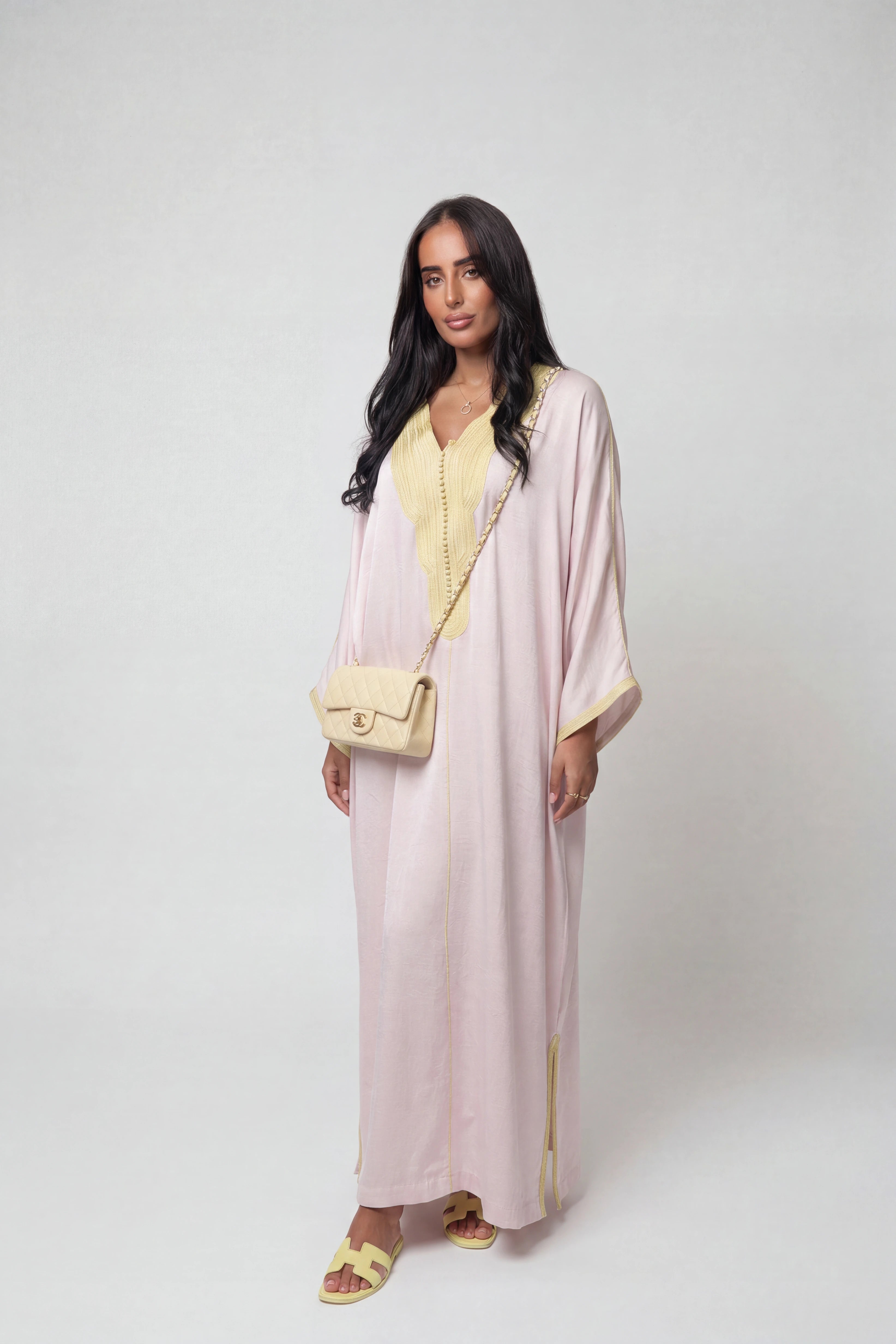 Gandoura Zina Rose Poudre