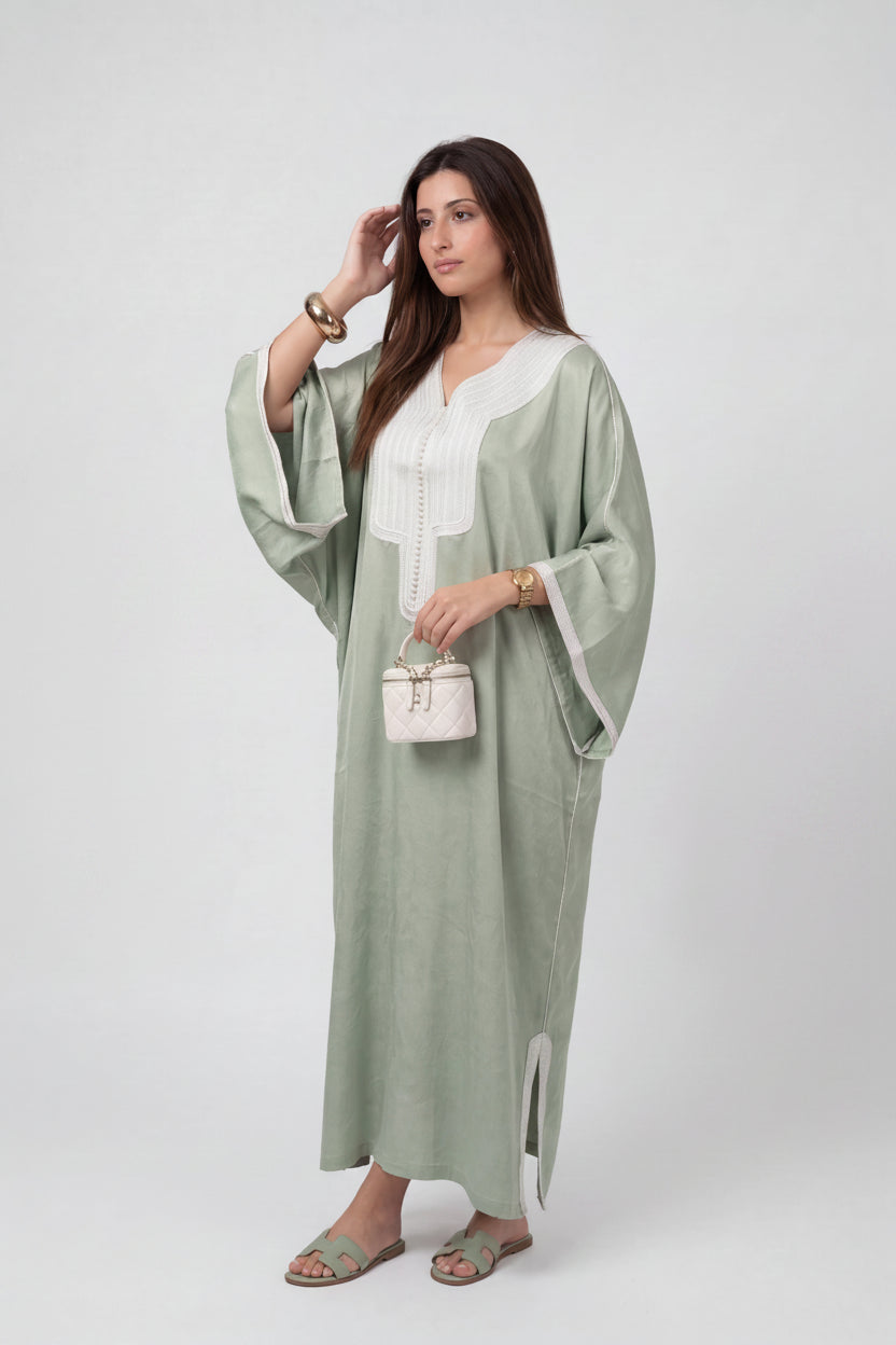 Gandoura Atlas Vert sauge