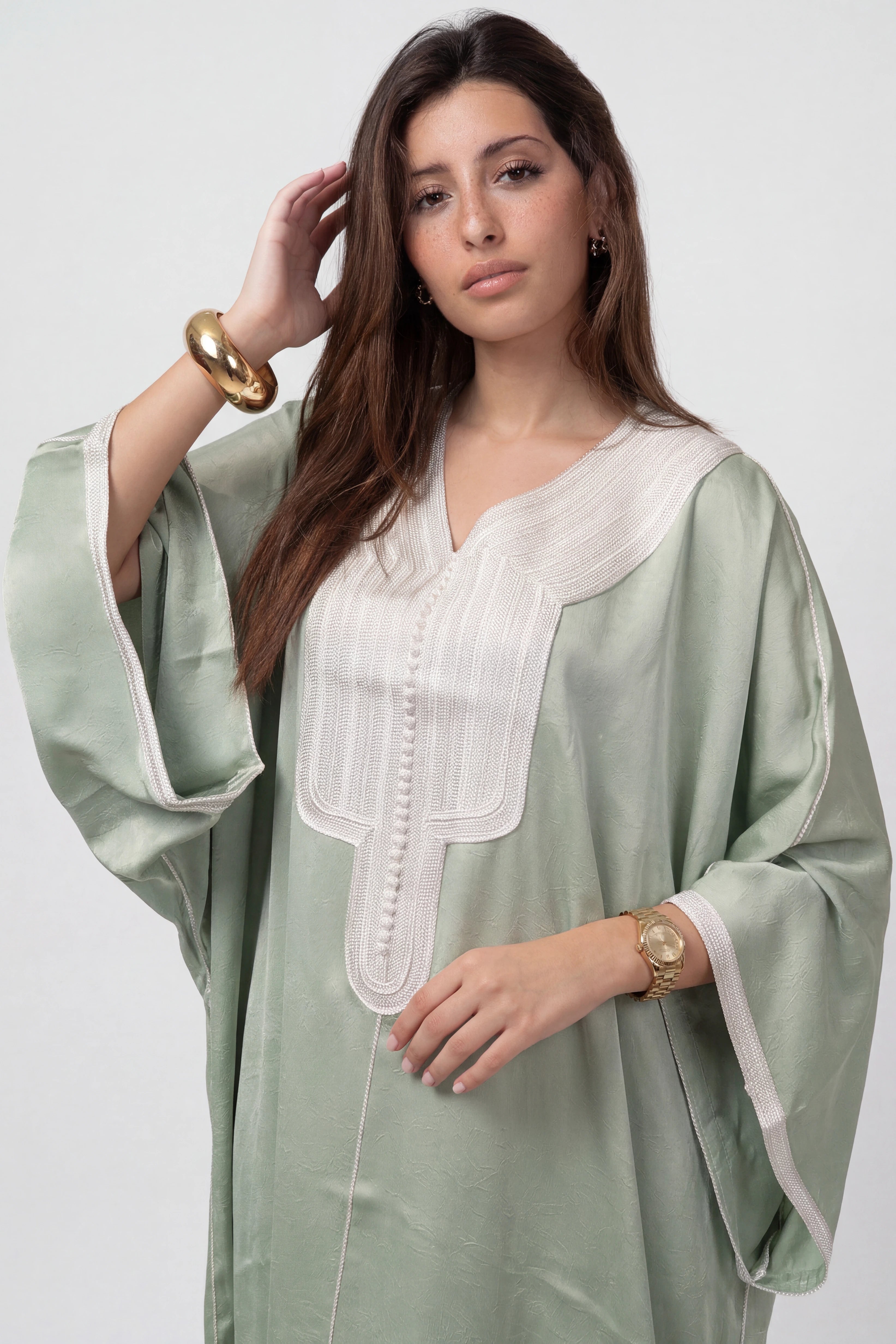 Gandoura Atlas Vert sauge
