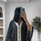 Gandoura noire petit pois