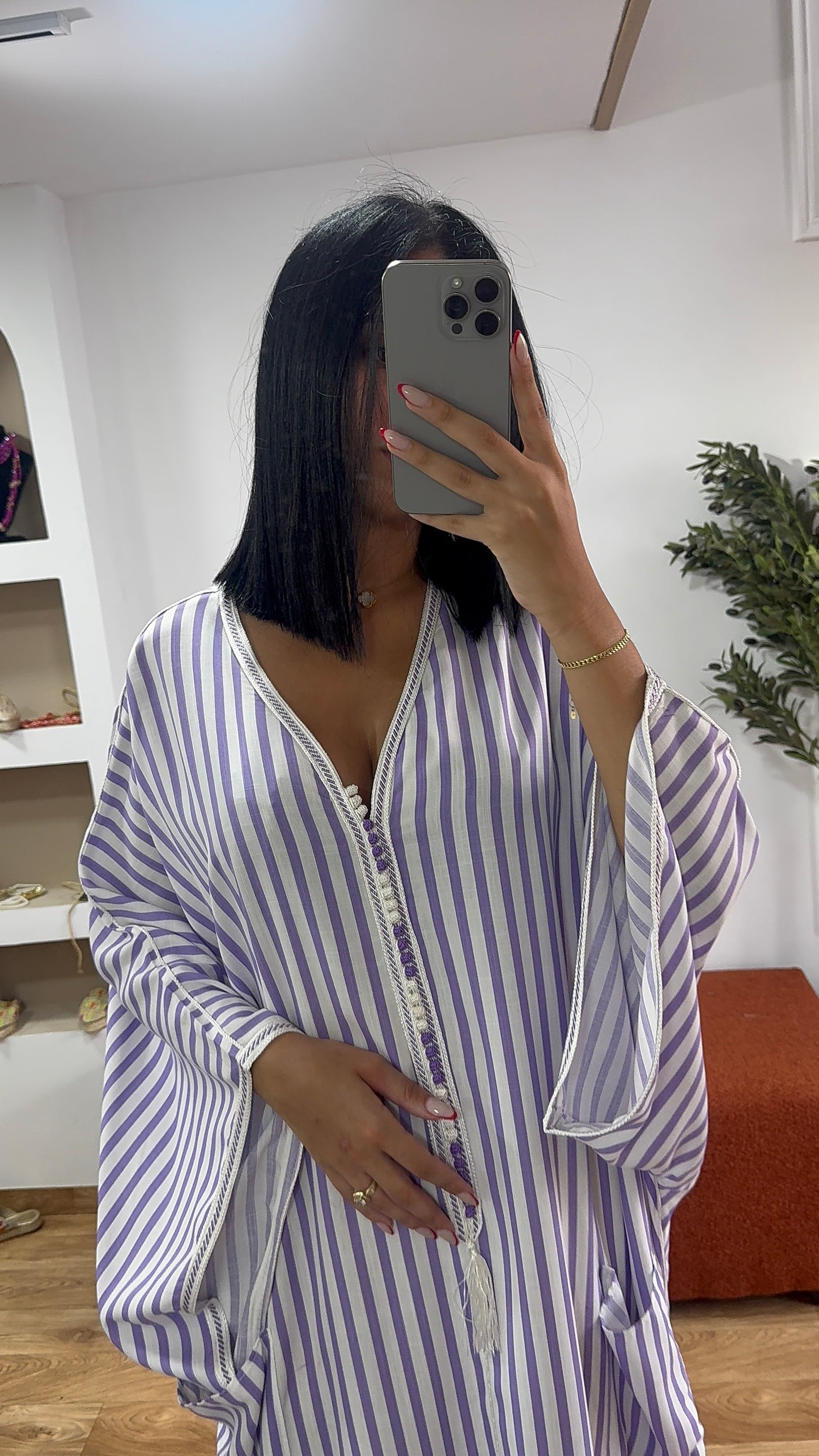 Gandoura Summer souk violet