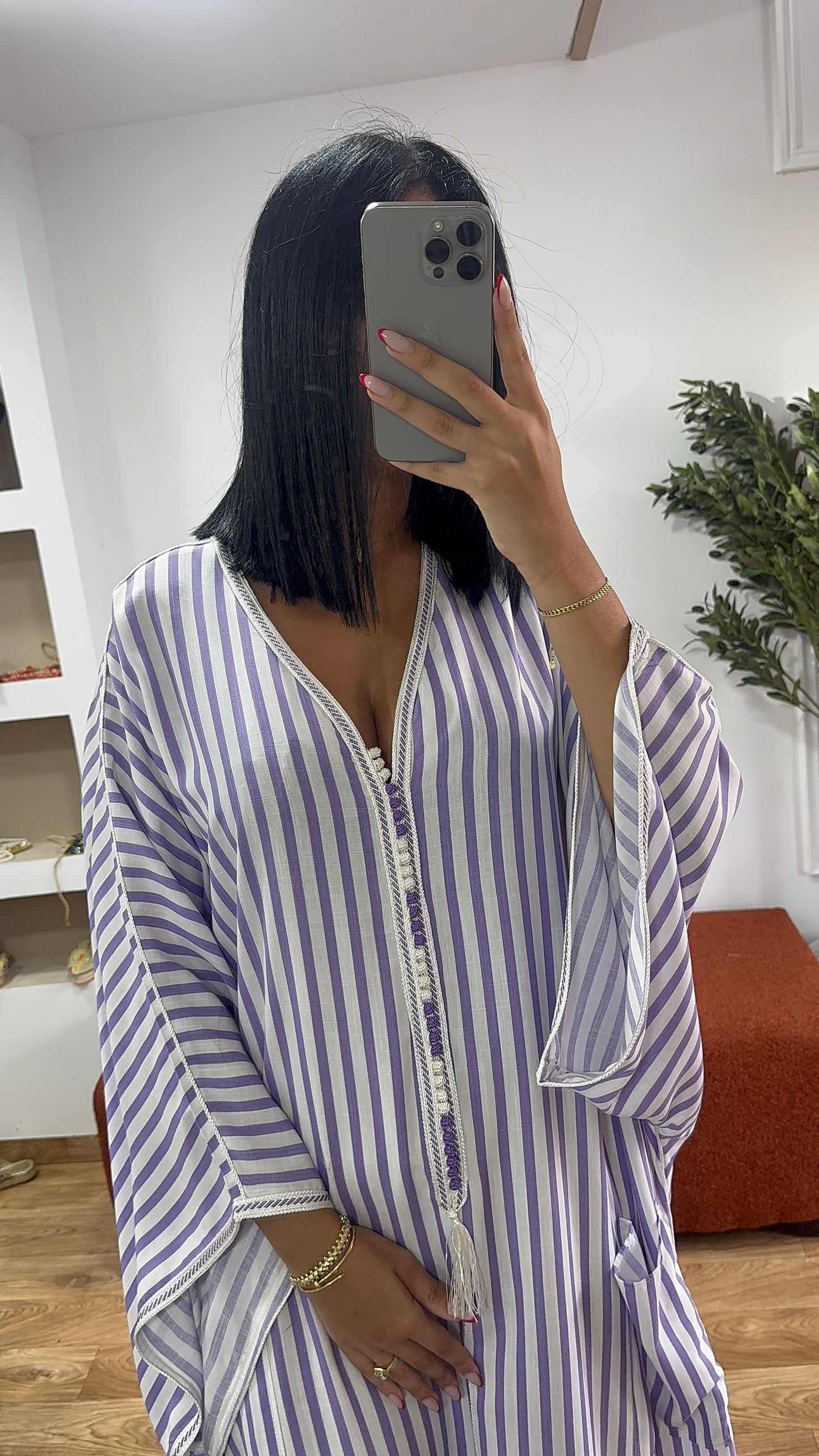Gandoura Summer souk violet