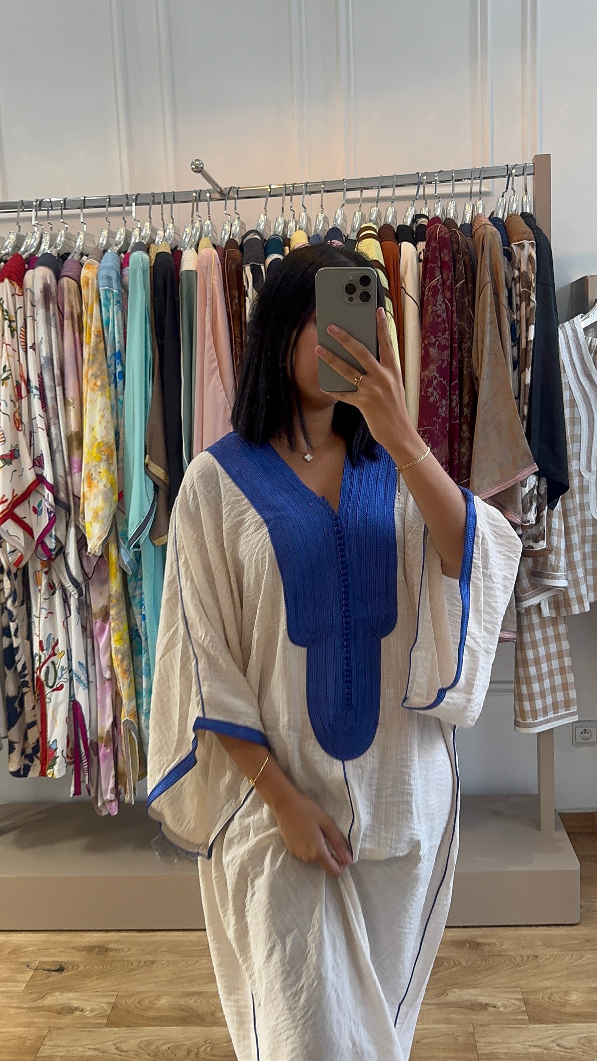 Gandoura Bahia bleu foncée