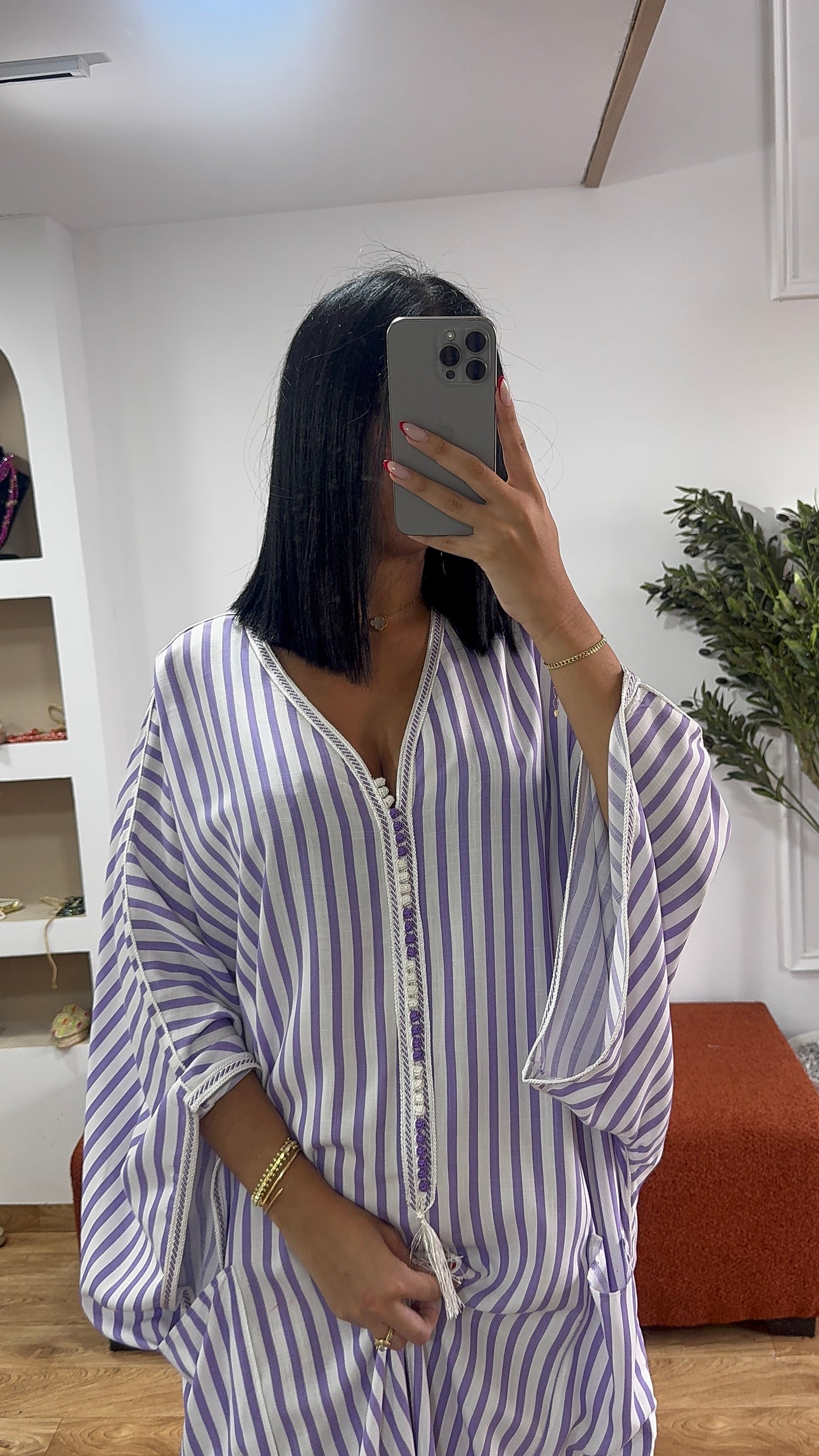 Gandoura Summer souk violet