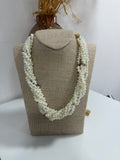 Collier rouler perle de sawak blanc et mauve