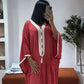 Gandoura petits pois rouge