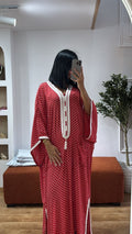 Gandoura petit pois rouge