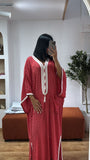 Gandoura petits pois rouge