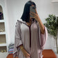 Jellaba Hafsa lin marron
