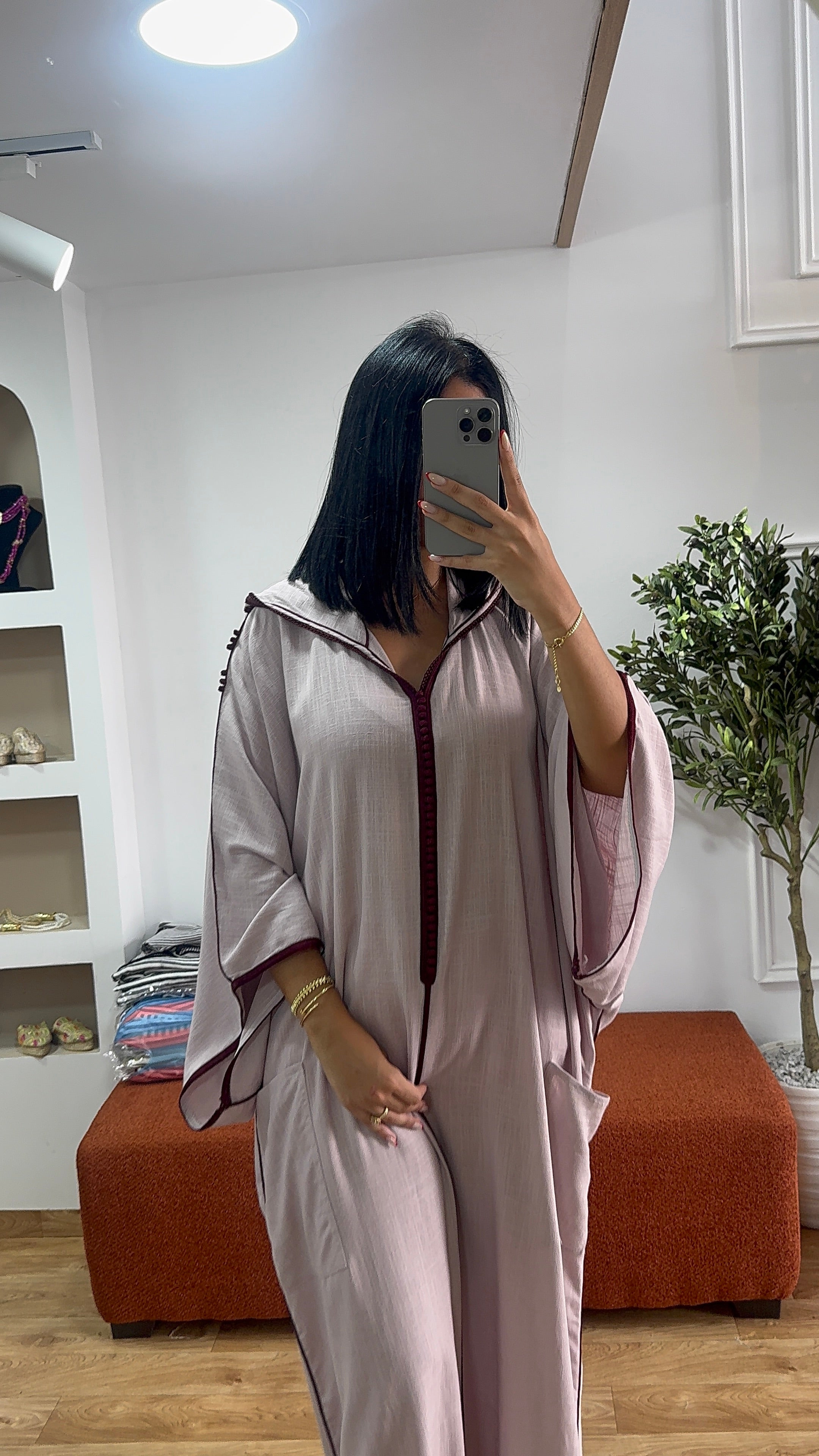 Jellaba Hafsa Lin Marron