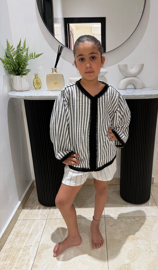Haut Jabador rayer noir
