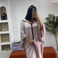 Jellaba Hafsa lin marron