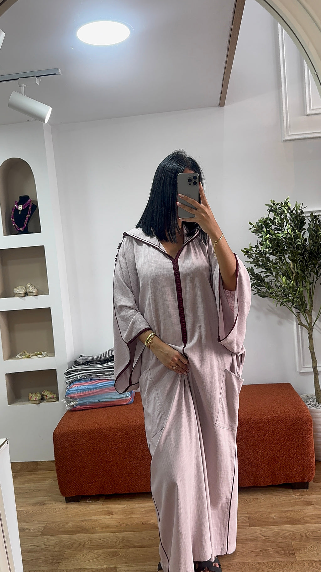 Jellaba Hafsa Lin Marron