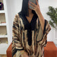 Gandoura zèbre marron