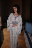 Gandoura tweed bleu