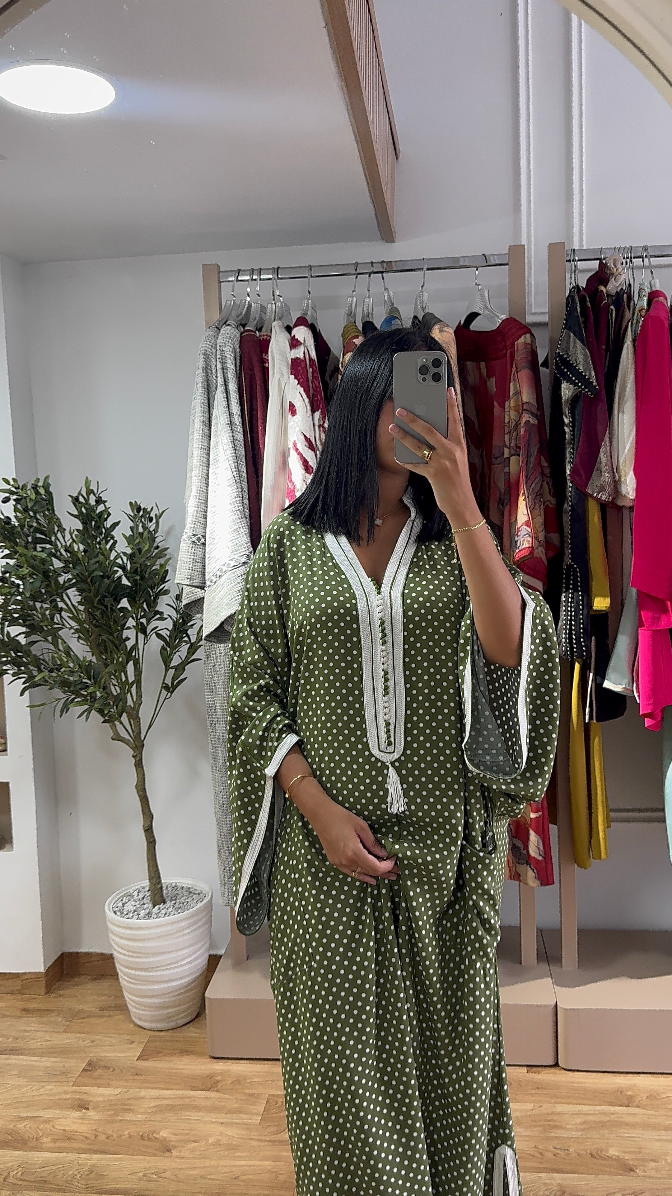 Gandoura Petit Pois Vert