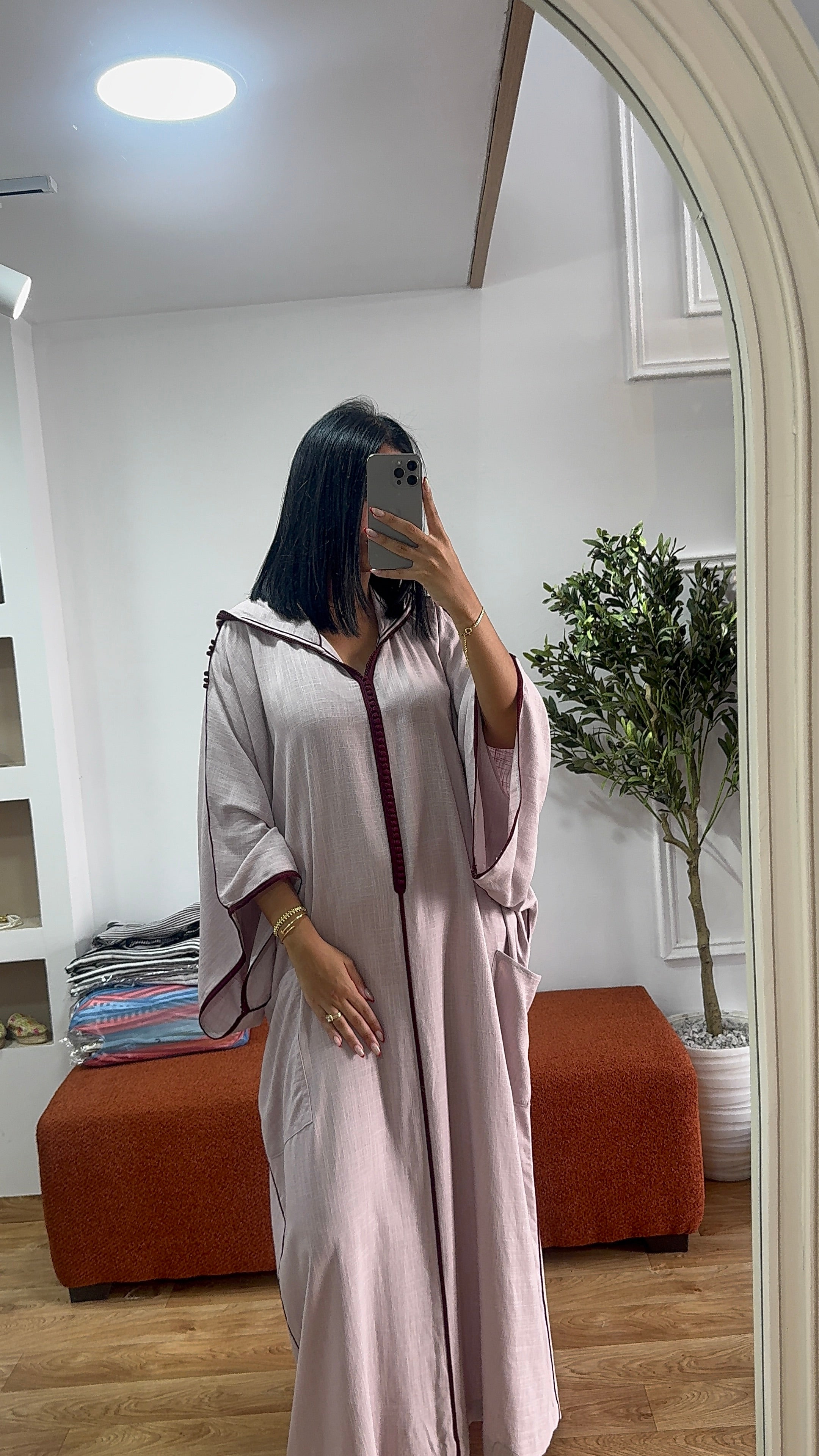 Jellaba Hafsa Lin Marron