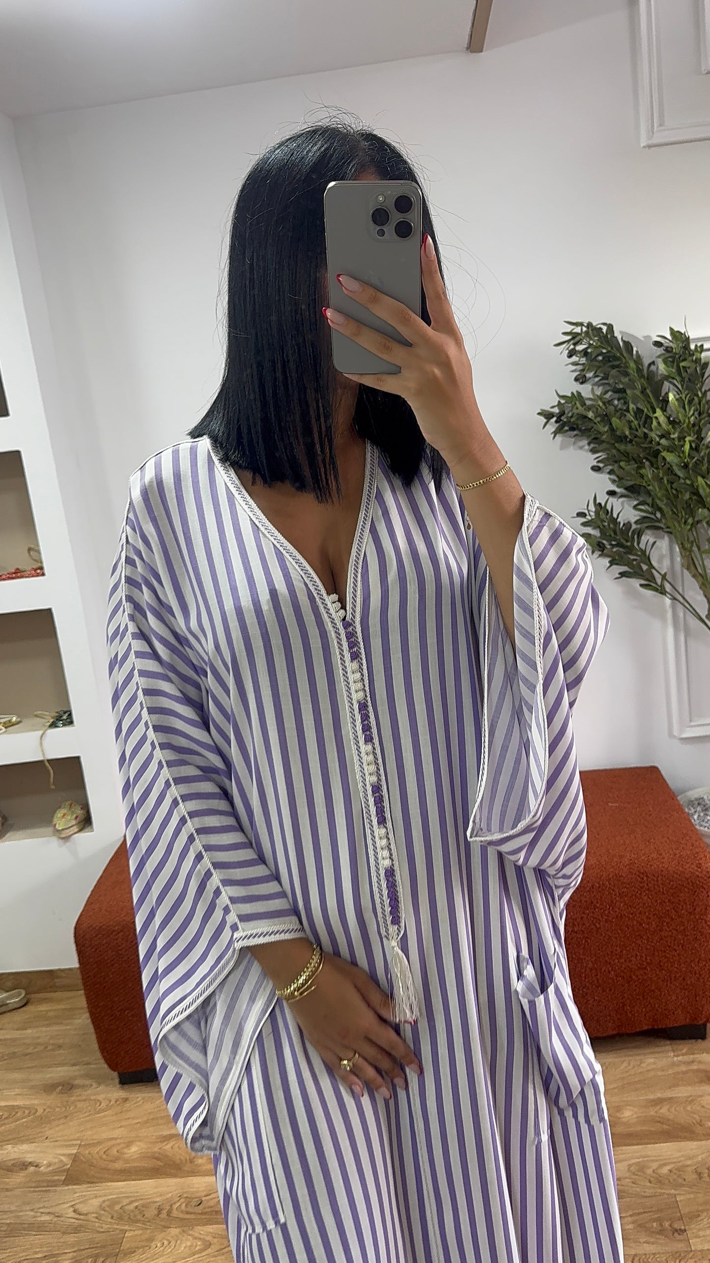 Gandoura Summer souk violet