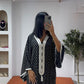 Gandoura noire petit pois