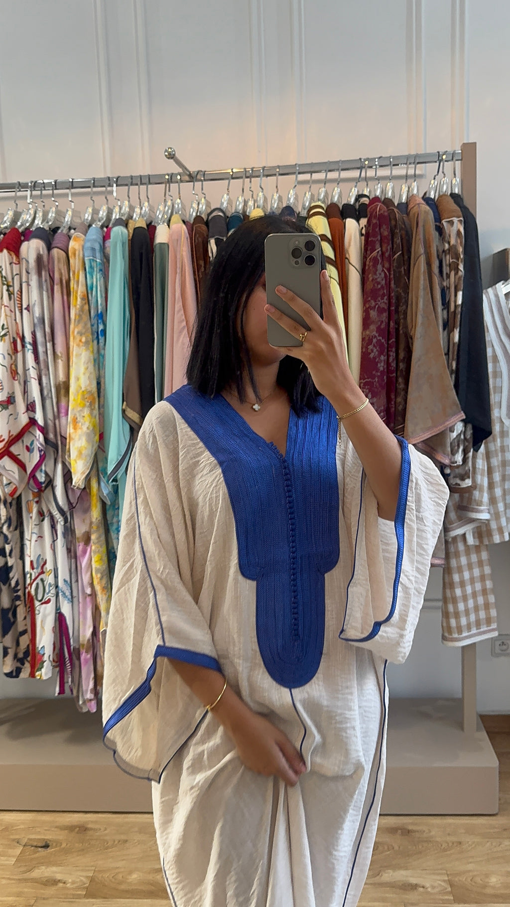 Gandoura Bahia bleu foncée