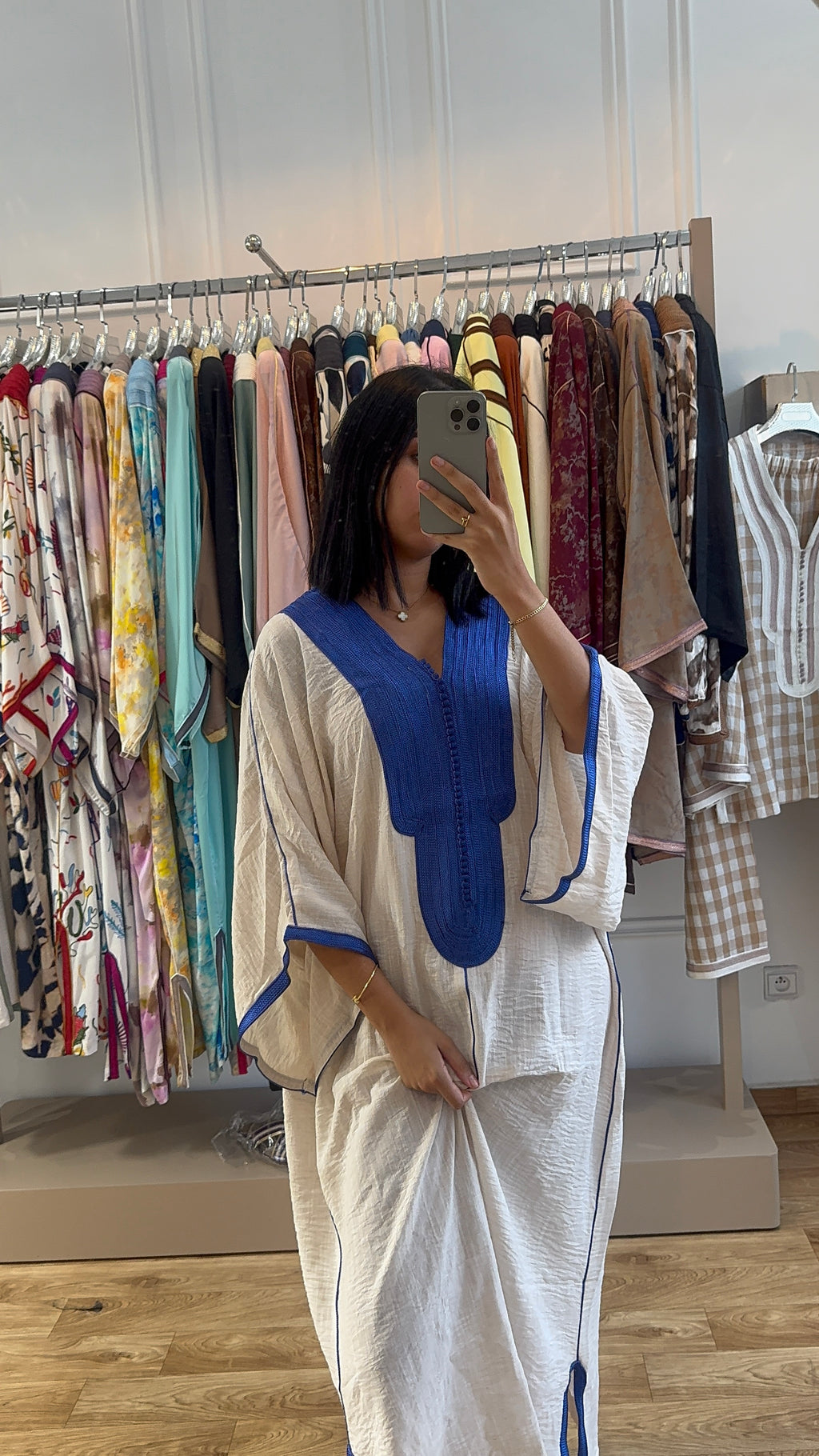 Gandoura Bahia bleu foncée