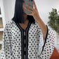 Gandoura petit pois sfifa noir