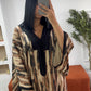 Gandoura zèbre marron
