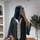 Gandoura noire petit pois
