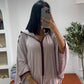 Jellaba Hafsa lin marron
