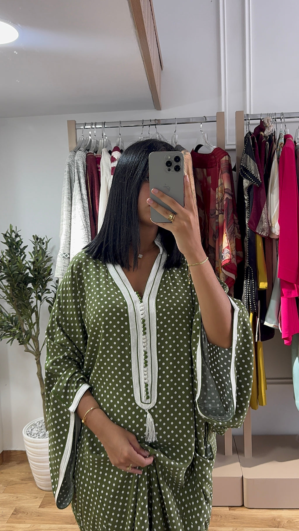 Gandoura Petit Pois Vert