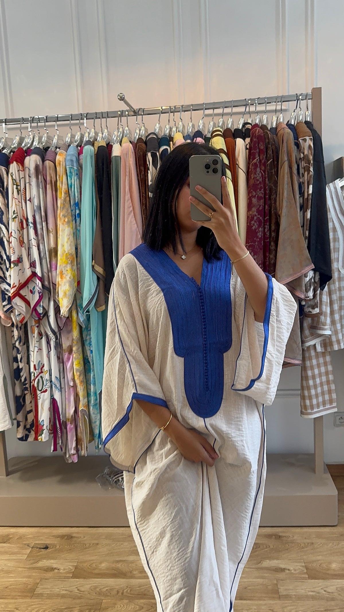 Gandoura Bahia bleu foncée