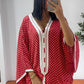 Gandoura petits pois rouge