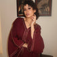 Gandoura Nina  bordeaux