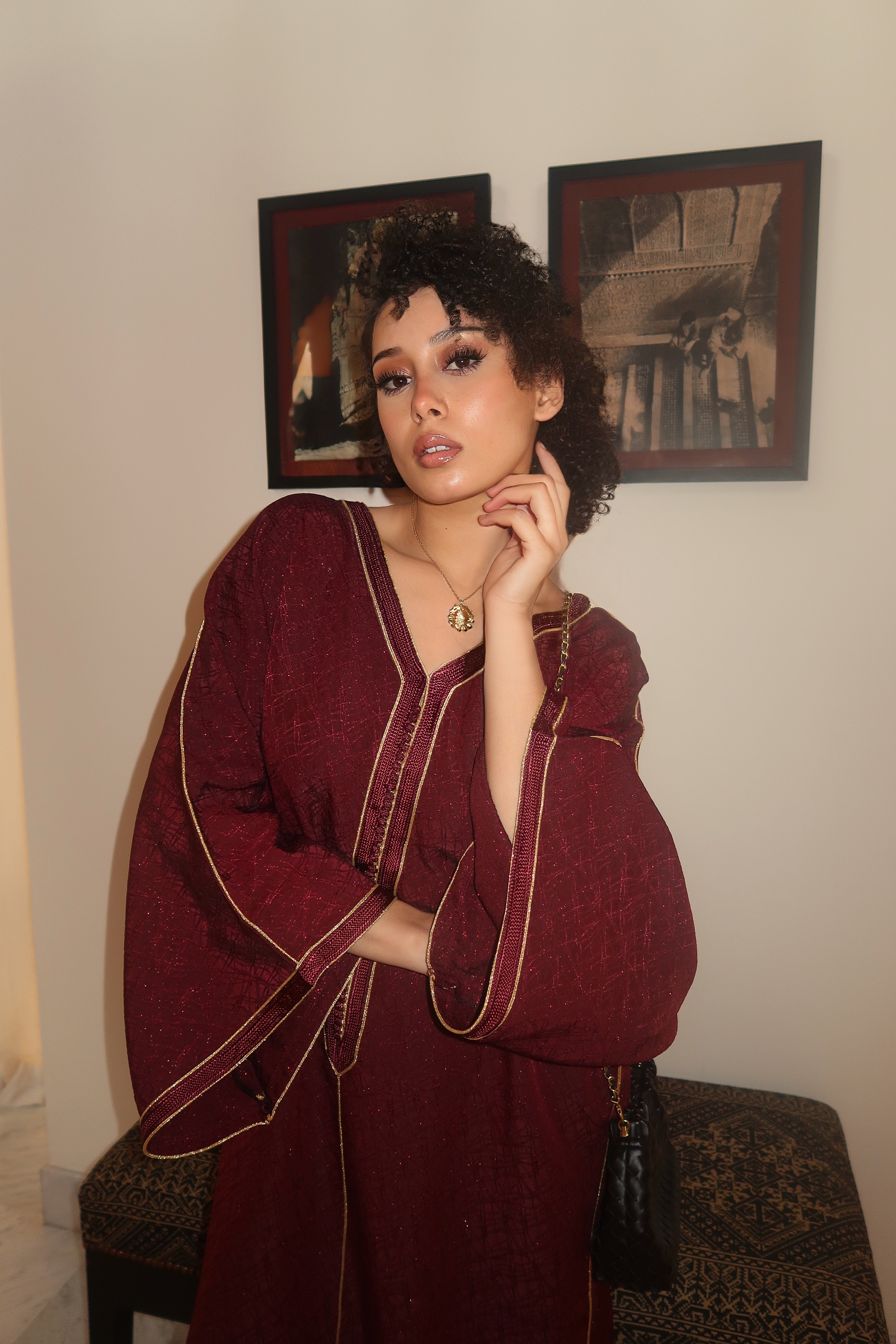 Gandoura Nina Bordeau