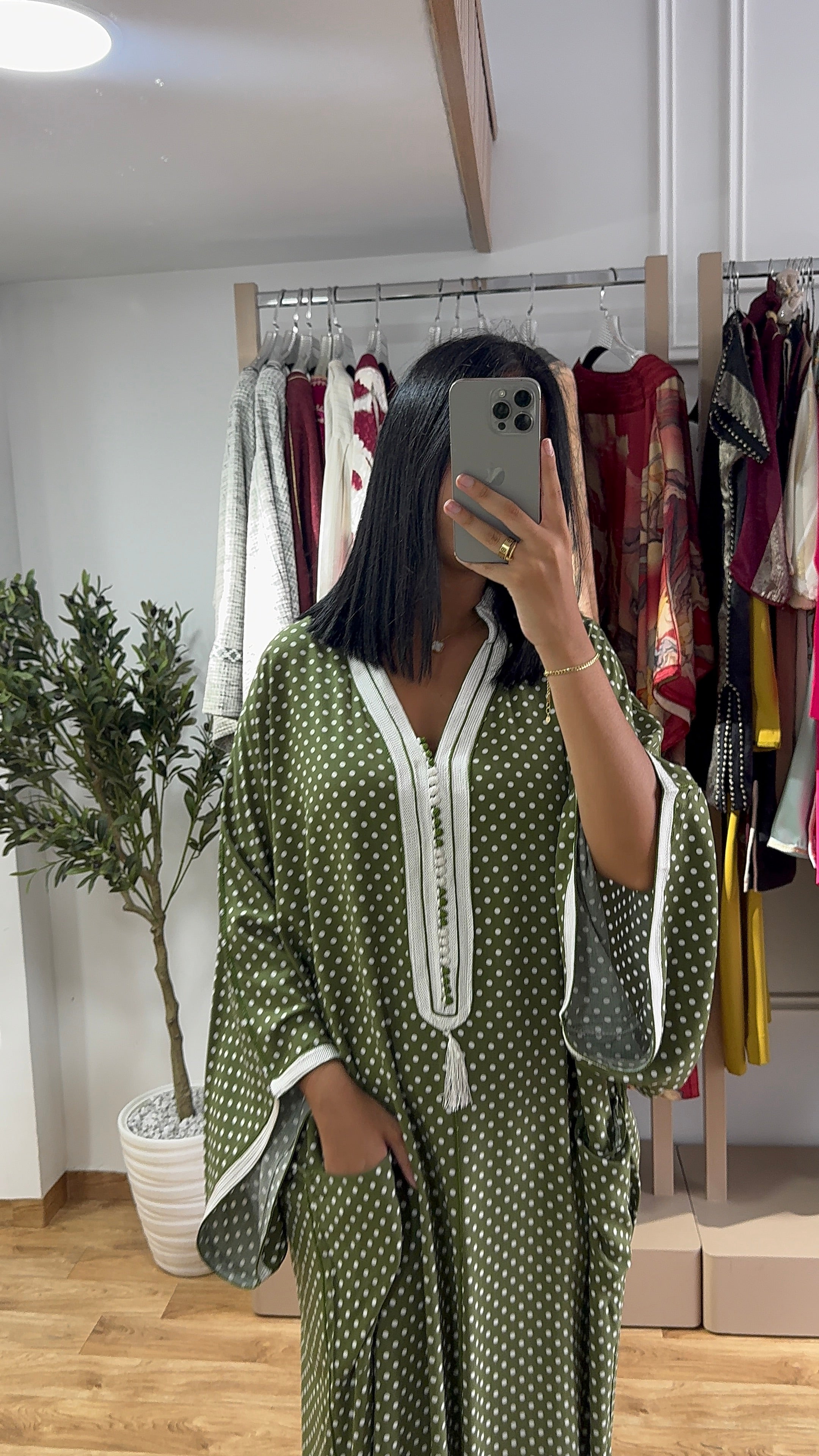Gandoura Petit Pois Vert