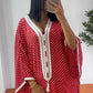 Gandoura petits pois rouge