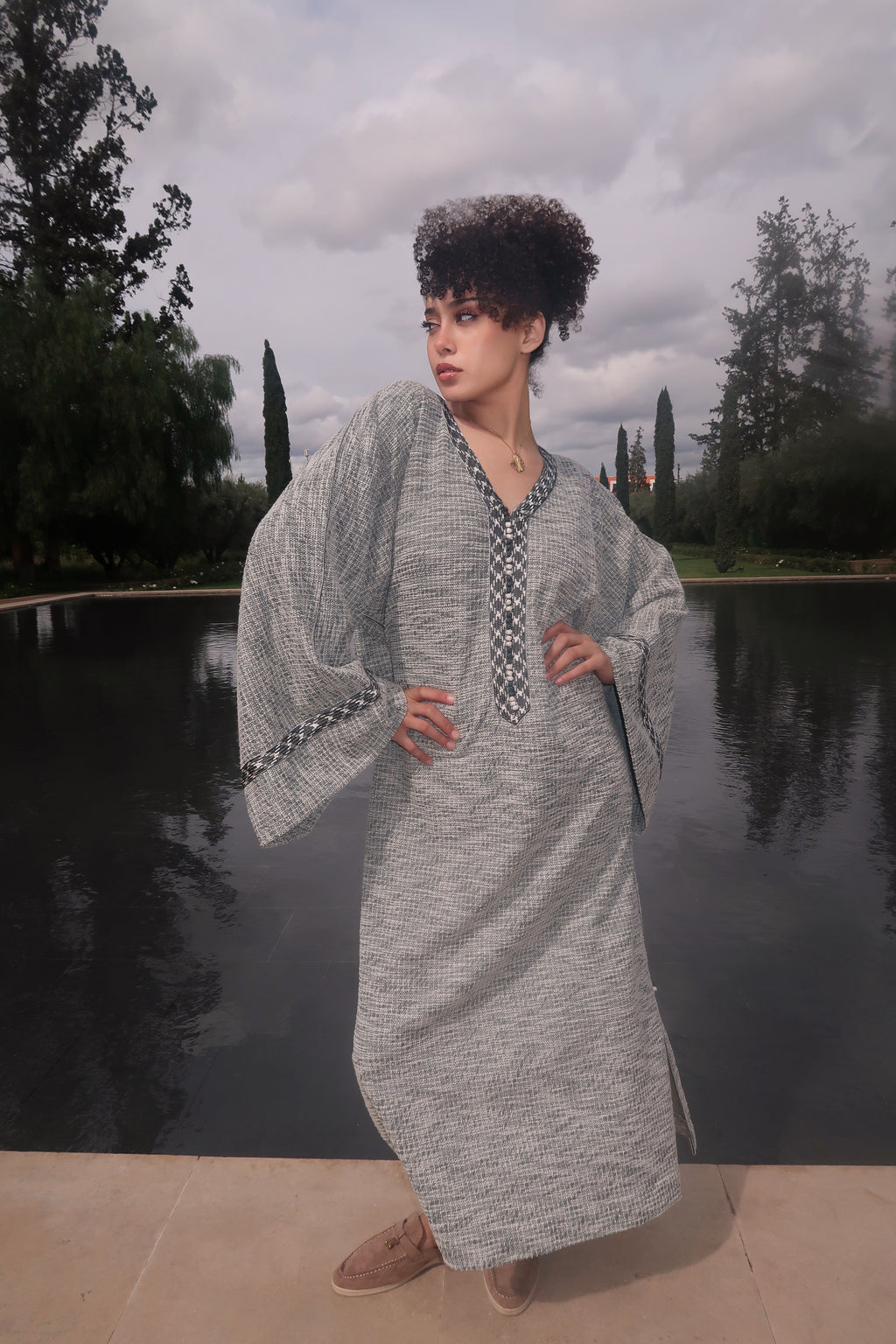 Gandoura Tweed Vert
