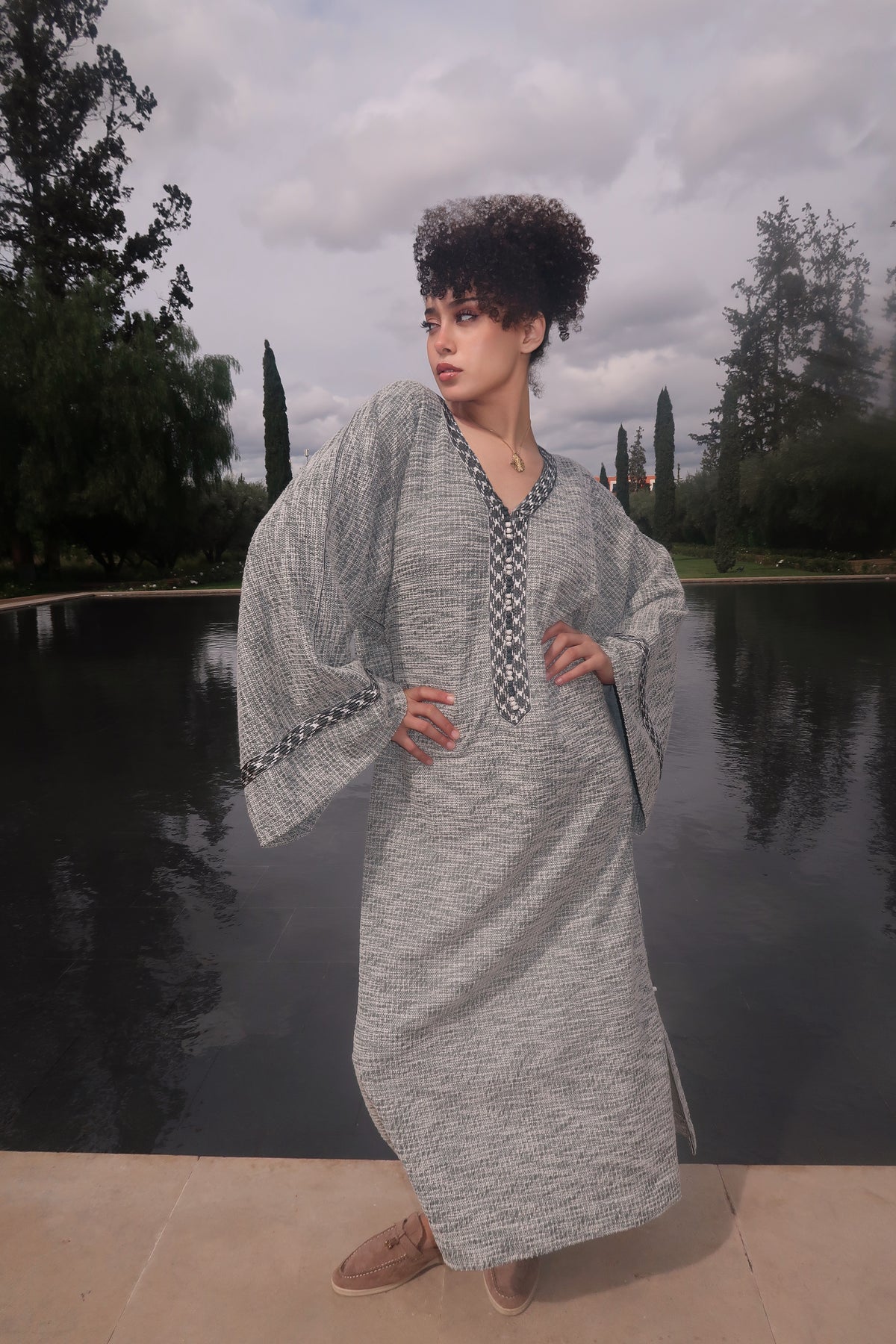 Gandoura Tweed Vert