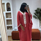 Gandoura petits pois rouge