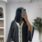 Gandoura noire petit pois