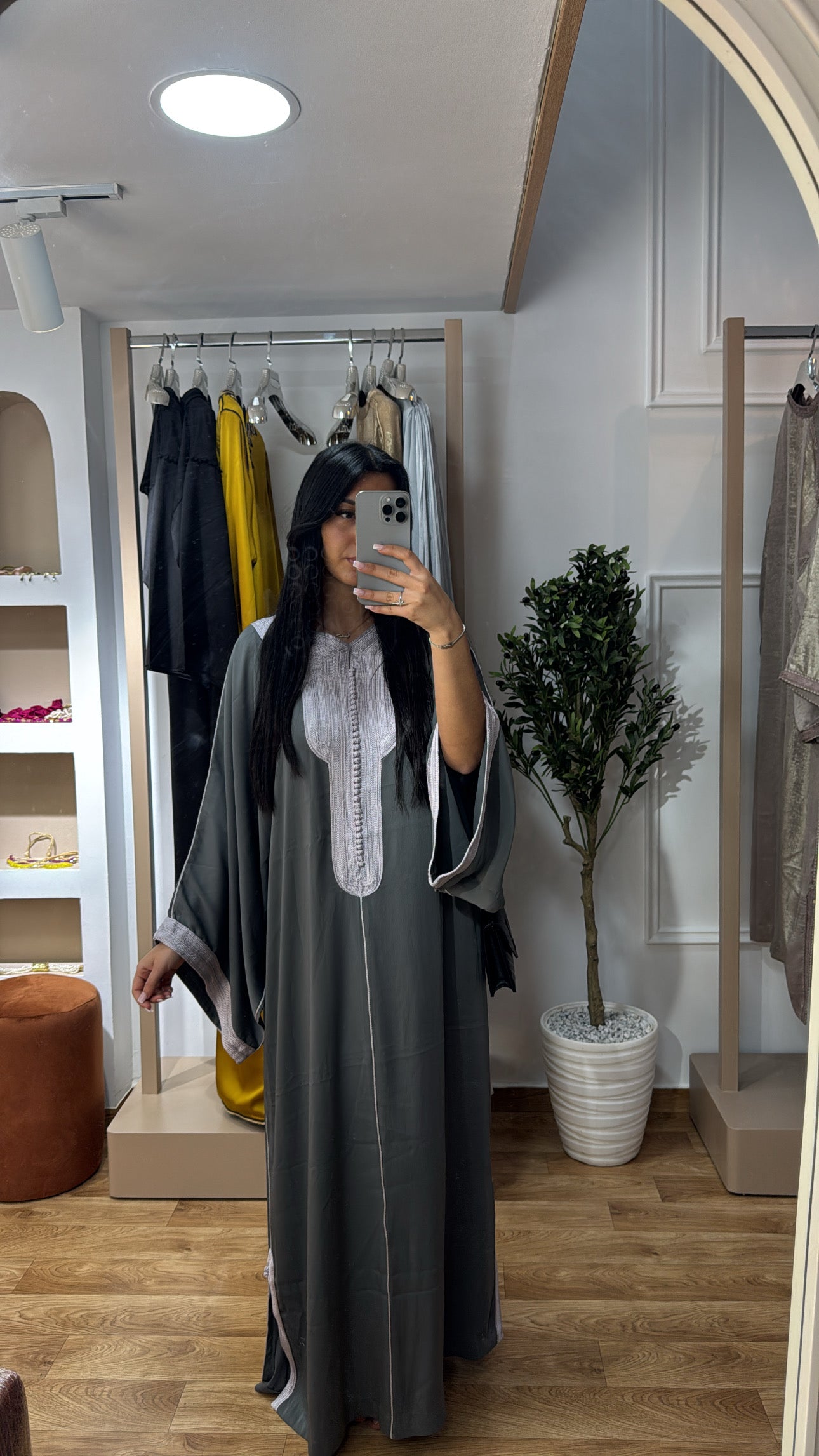 Gandoura sensoule grise