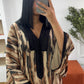 Gandoura zèbre marron