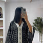 Gandoura noire petit pois